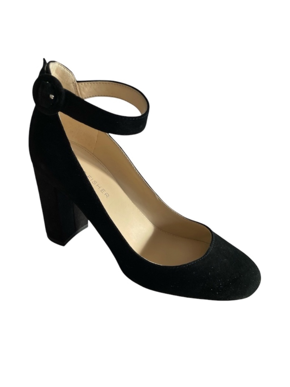 MARC FISHER heel suede Mary Jane. Size 6